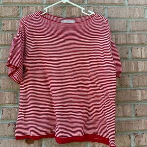 Red Striped Women's Top